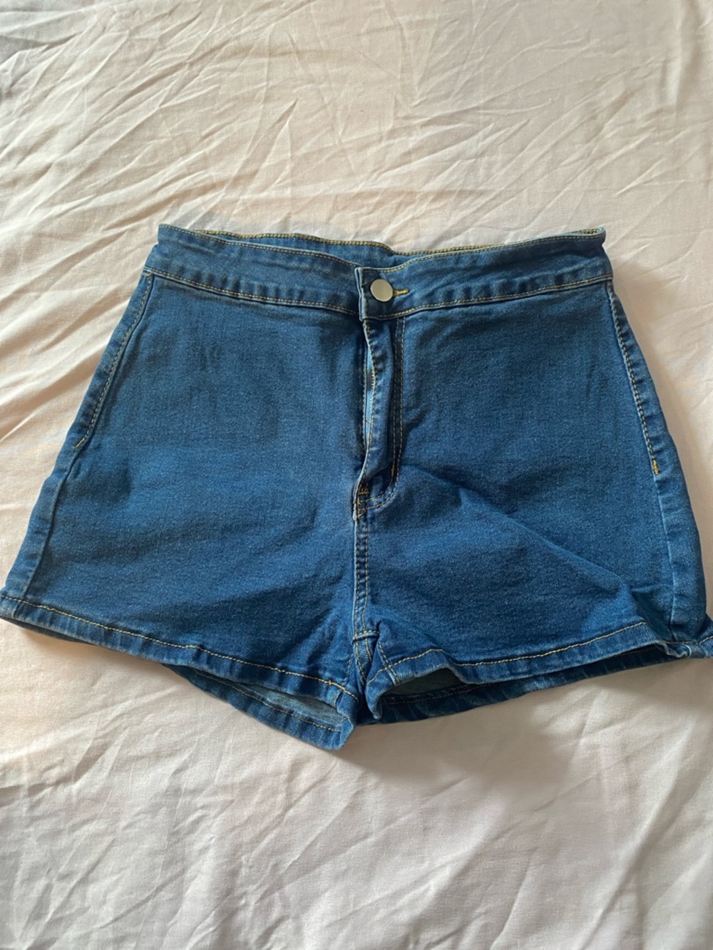 Denim High-Rise Women’s Shorts - Blue